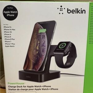 Belkin Black Dual Charger for iPhone and Apple Watch